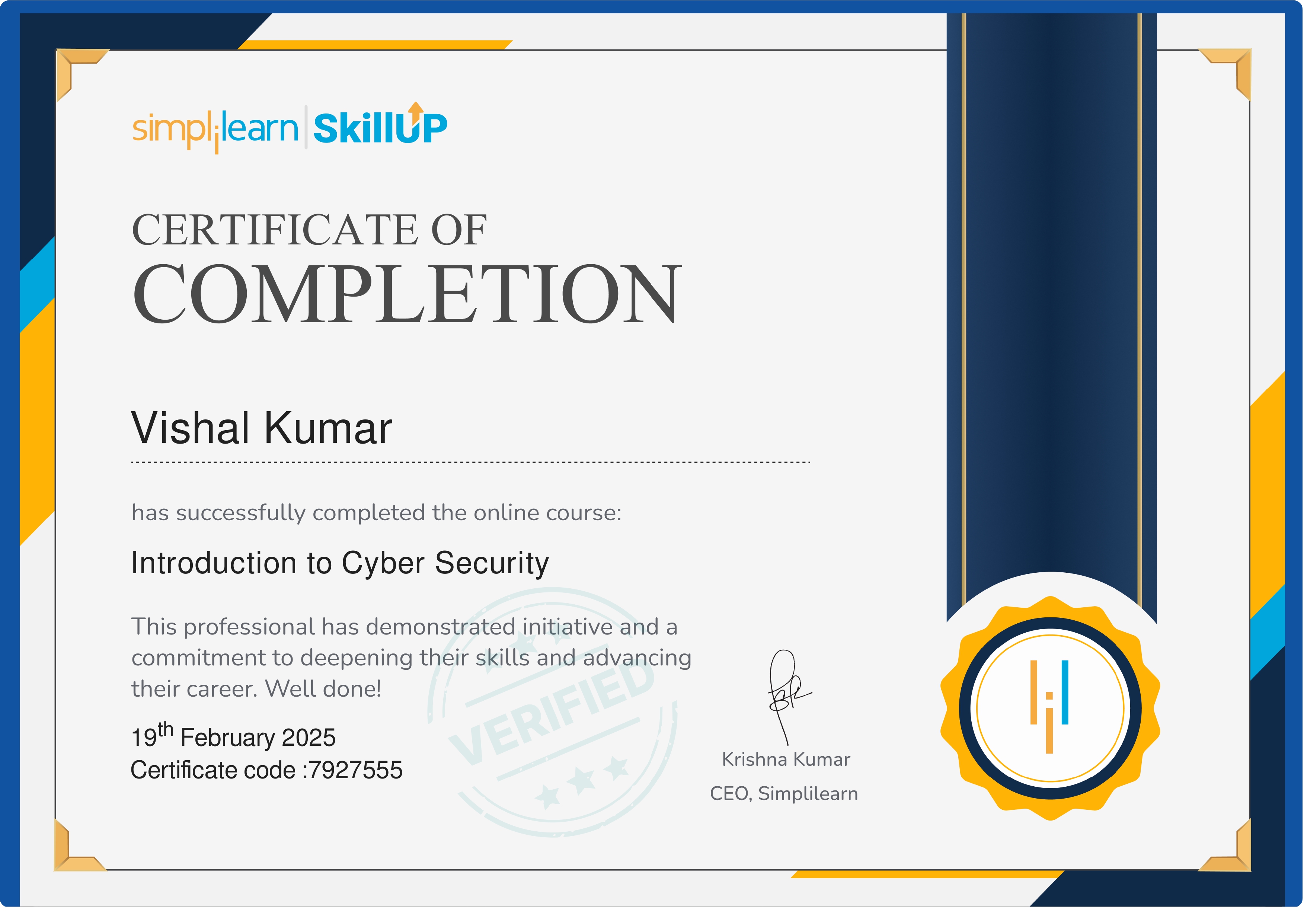 Certificate